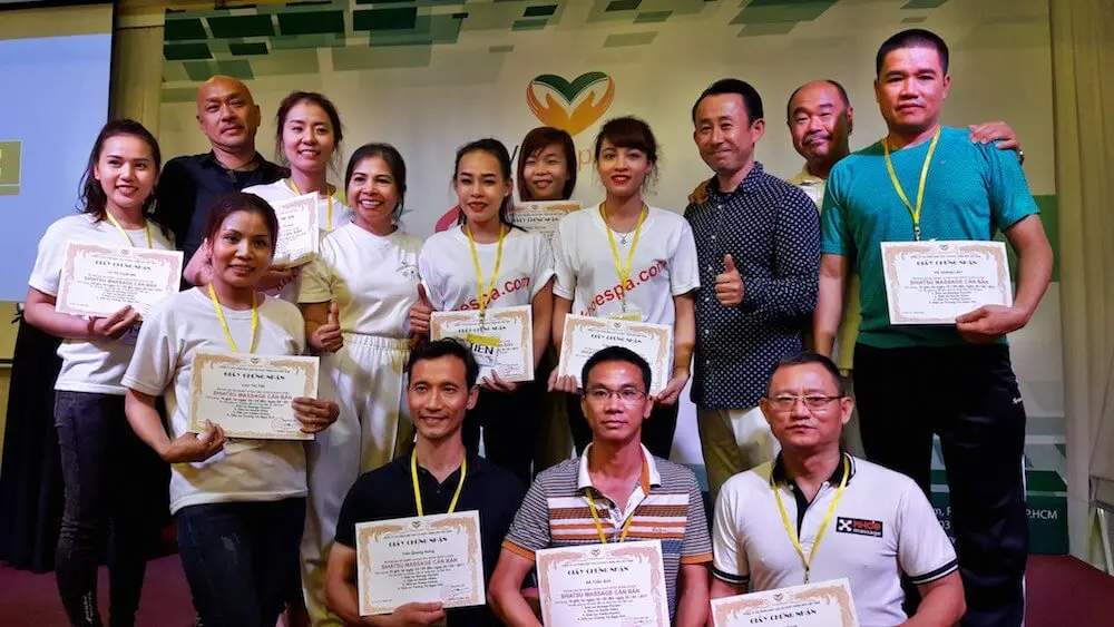 Shiatsu masterclass with Japanese professors, May 2017