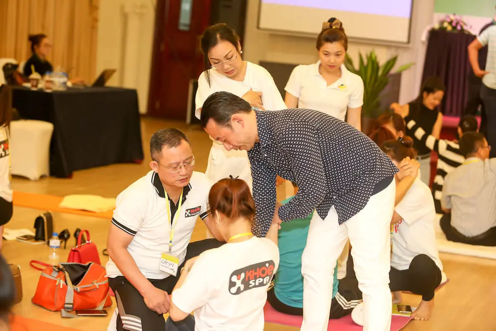 Shiatsu masterclass with Japanese professors, May 2017