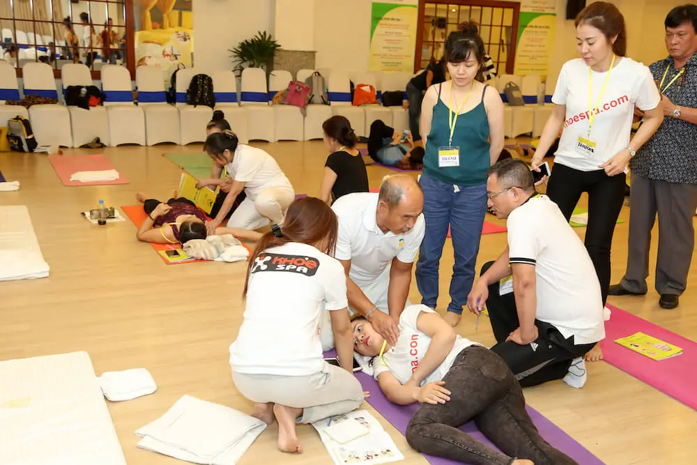 Shiatsu masterclass with Japanese professors, May 2017