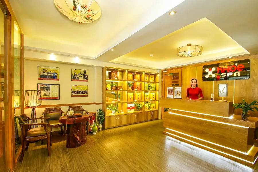 Reception and welcome area at Chao Spa